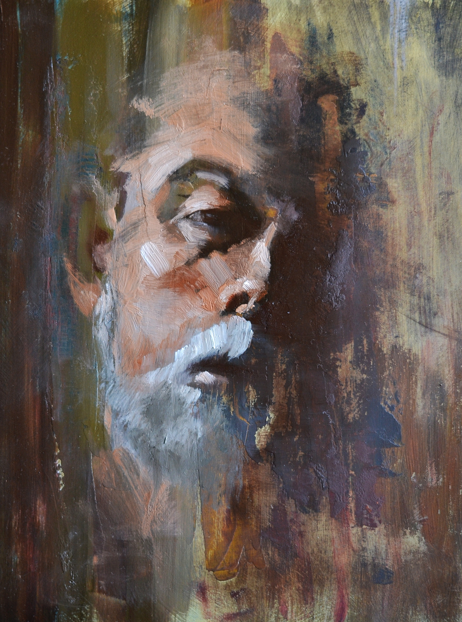 'I go to pieces', oil 12 x 9, $400 framed, avialable at The Artist Attic