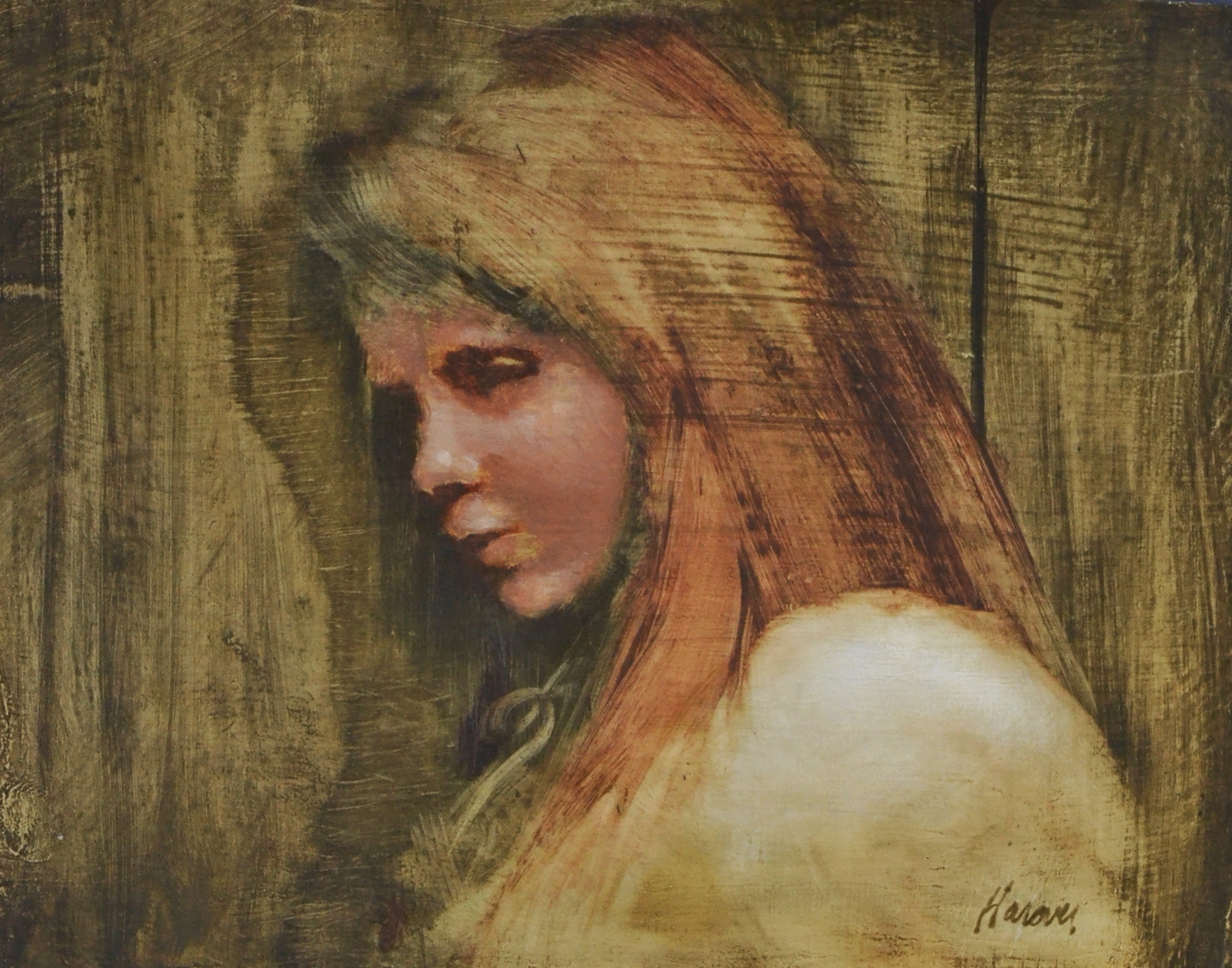 'Secrets' oil 8 x 10, $300, framed