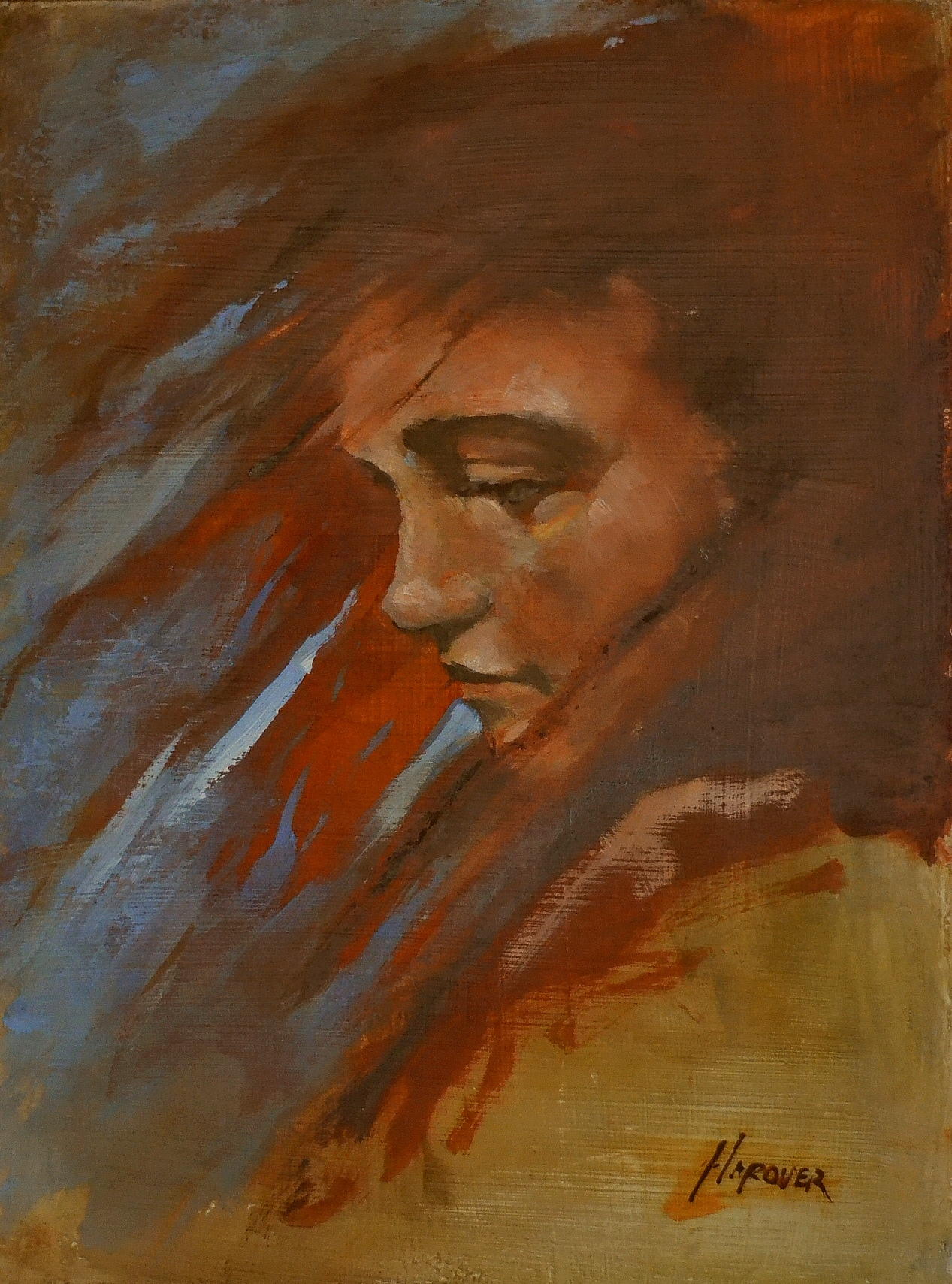 'Ginger' oil 10 x 8, sold