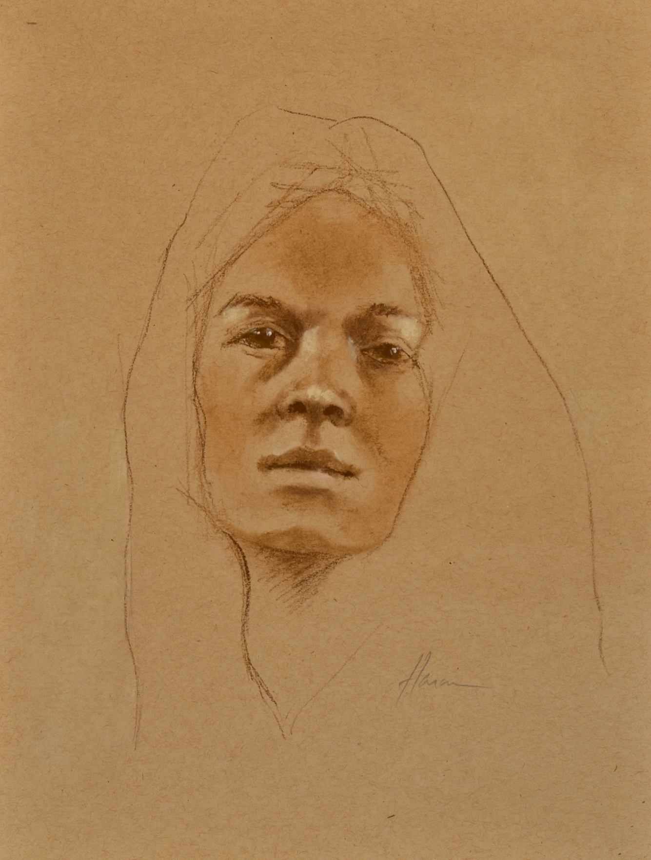 pastel, 12.5 x 9.5, unframed $35