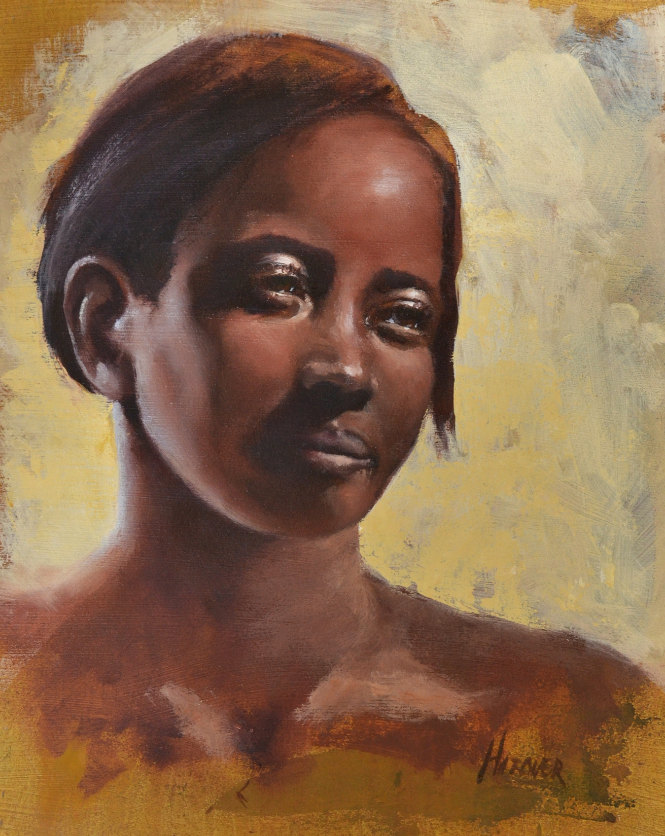 'Sarah', oil 10X8, $300, framed