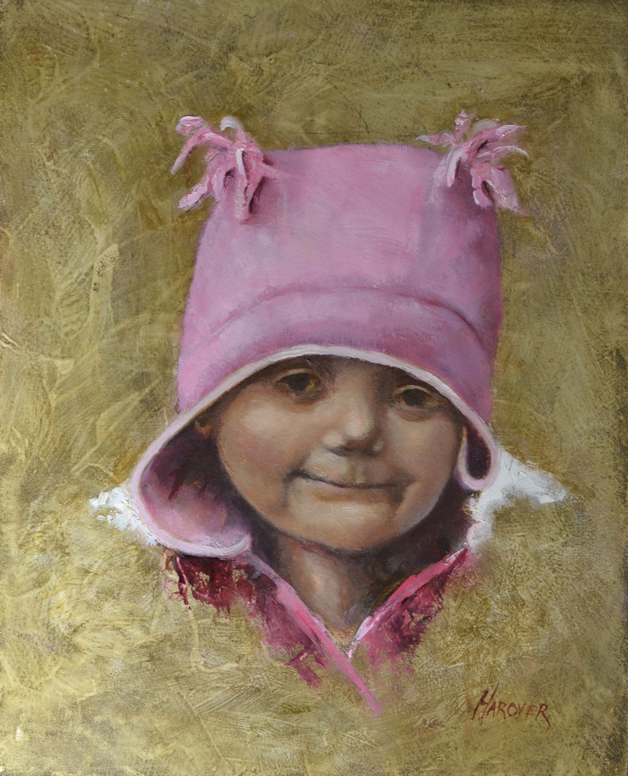 Snow Angel, oil, 10 x 8